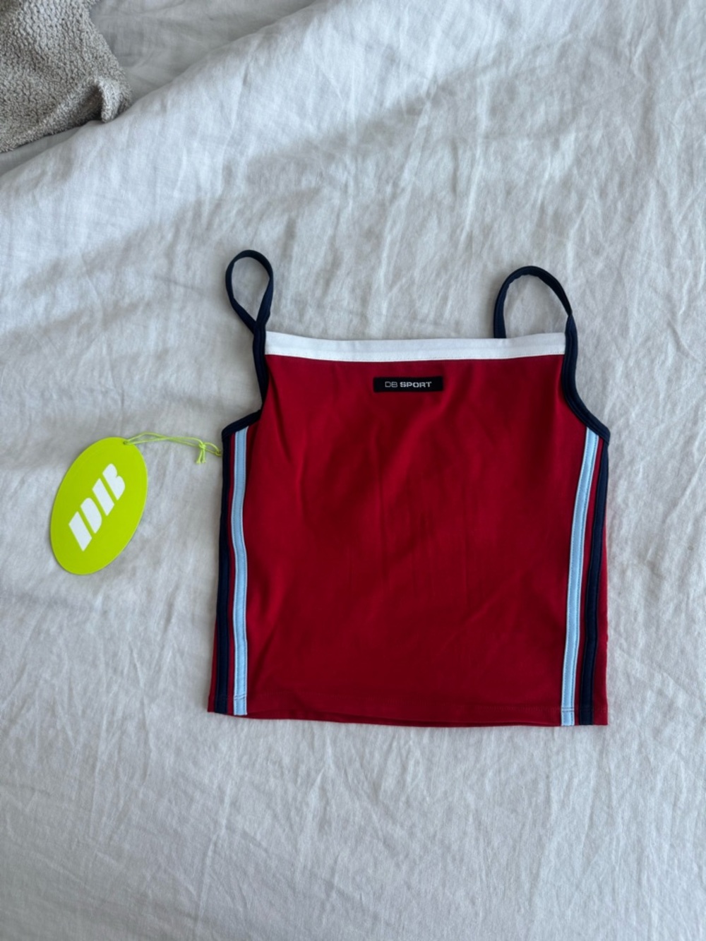 NWT Dairy Boy Sport Square Neck Tank- Cherry Red